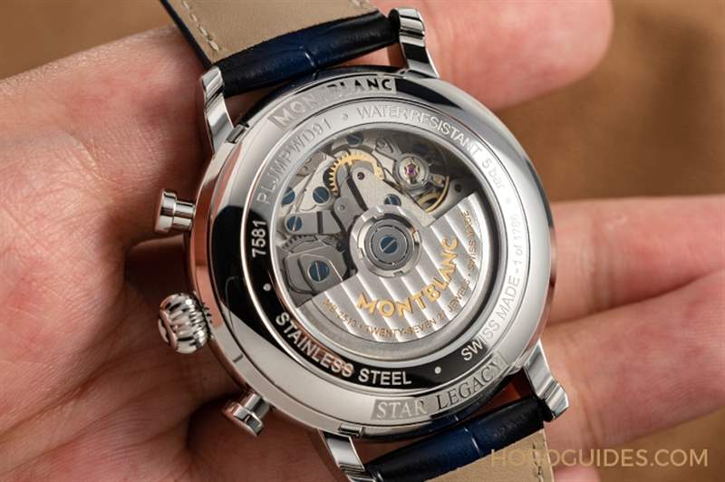 冰川紋藍面，暮色下的白朗峰頂印象｜Montblanc明星傳承系列限量新作-復刻表