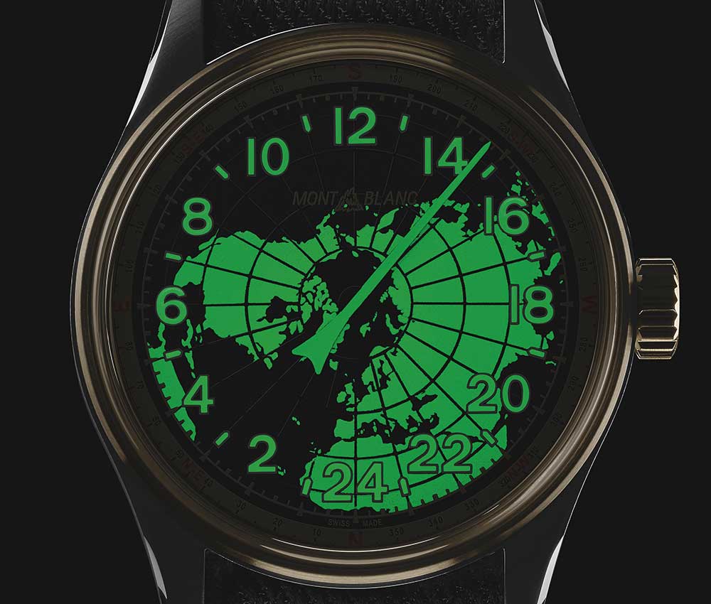 萬寶龍 1858 自動 24 小時 cloeup luminova