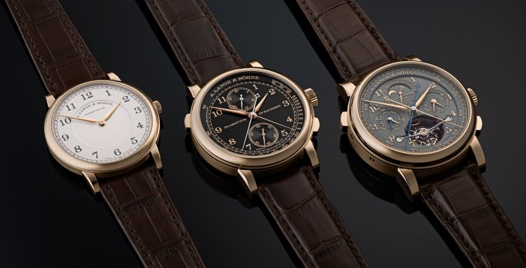 朗格·格拉蘇蒂慶祝撒克遜制表175周年灰盤陀飛輪多功能計時腕表限量50枚