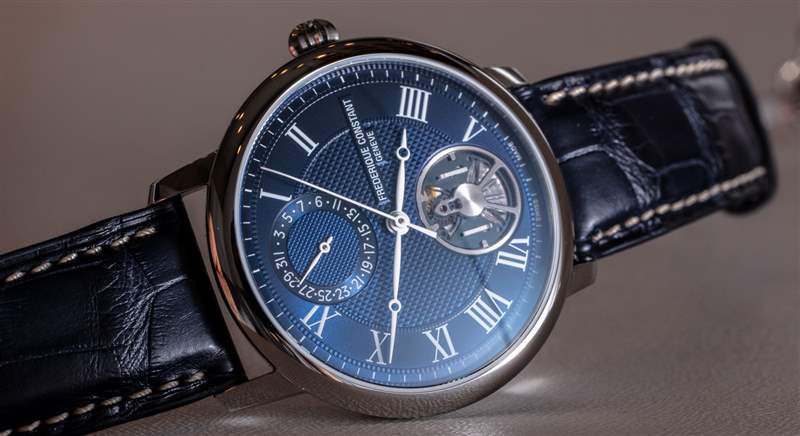 Frederique Constant Slimline Monolithic Manufacture 40Hz 硅振蕩器動(dòng)手手表