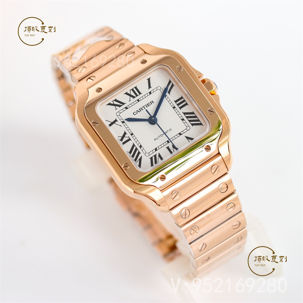 GF廠卡地亞35mm中號山度士復(fù)刻表鍍金新配色怎么樣