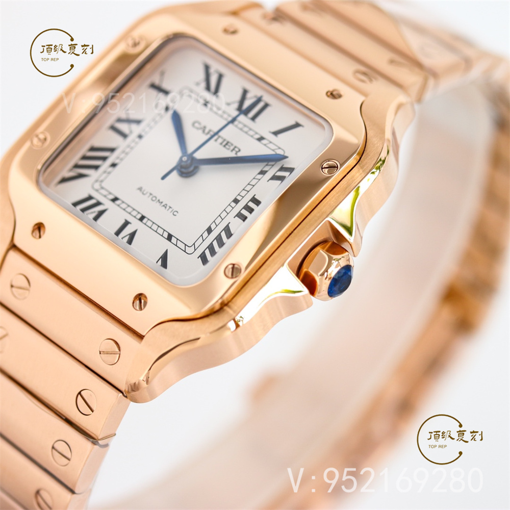 GF廠卡地亞35mm中號山度士復(fù)刻表鍍金新配色怎么樣