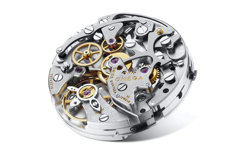 歐米茄 1861 機芯，使用杠桿式擒縱機構(gòu)