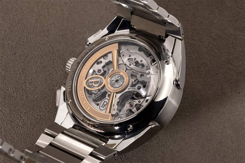 Parmigiani Tonda PF Chronograph Blue Dial Steel 內部機芯的圖像。