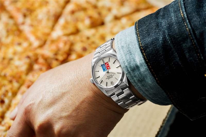 1987年勞力士Air-King Ref.?5500帶達美樂披薩盤