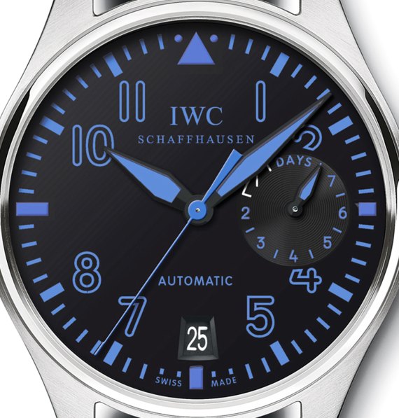 IWC萬國表藍色大型飛行員腕表