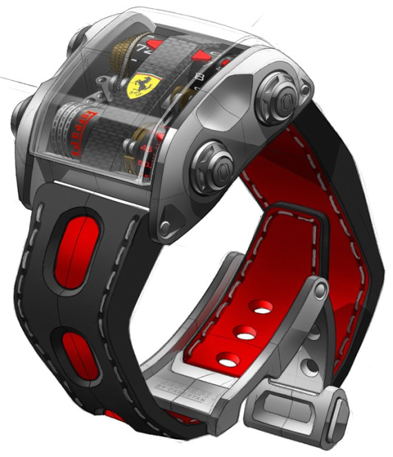 來自卡貝斯坦的法拉利車隊一號腕表