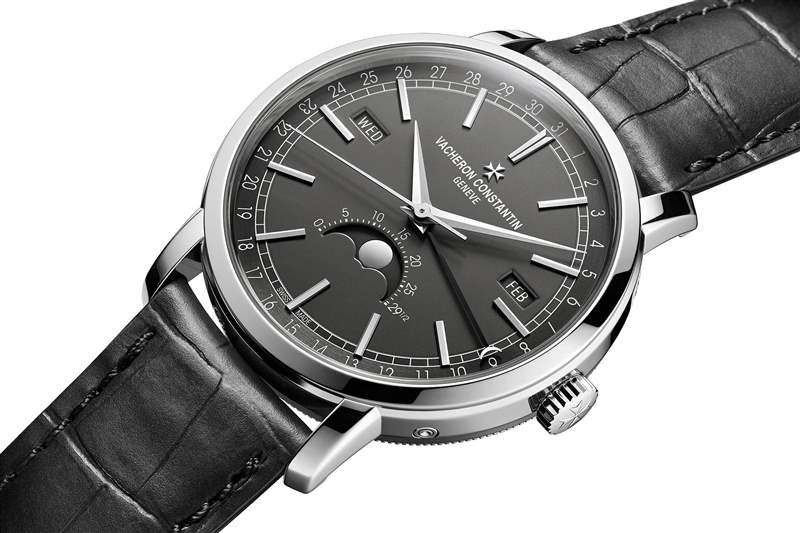 江詩丹頓 Traditionnelle Complete Calendar 白金，表盤側