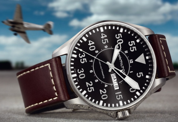 漢密爾頓卡其色飛行員46毫米自動(dòng)腕表