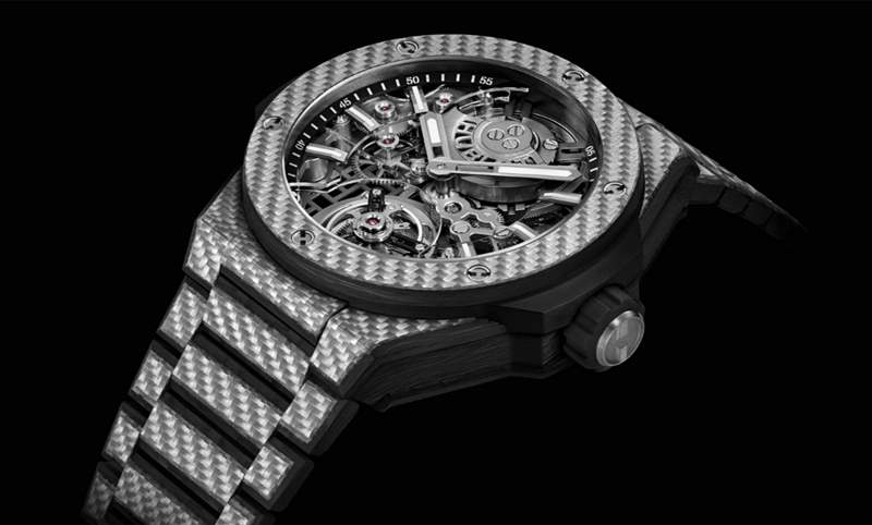 HUBLOT BIG BANG陀飛輪全碳纖維鏈帶腕表材質(zhì)大師的輕量化杰作