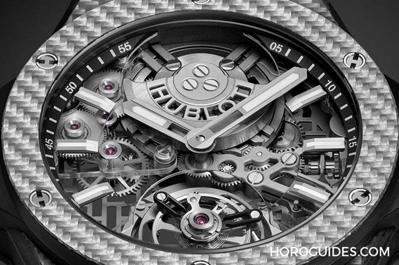 HUBLOT - HUBLOT BIG BANG陀飛輪全碳纖維鏈帶腕表材質(zhì)大師的輕量化杰作