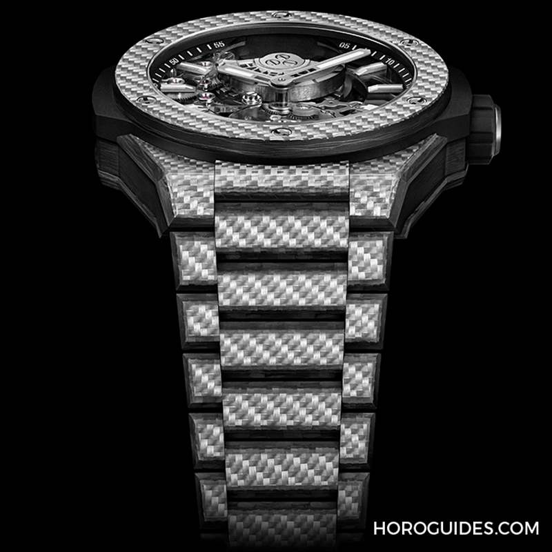 HUBLOT - HUBLOT BIG BANG陀飛輪全碳纖維鏈帶腕表材質(zhì)大師的輕量化杰作