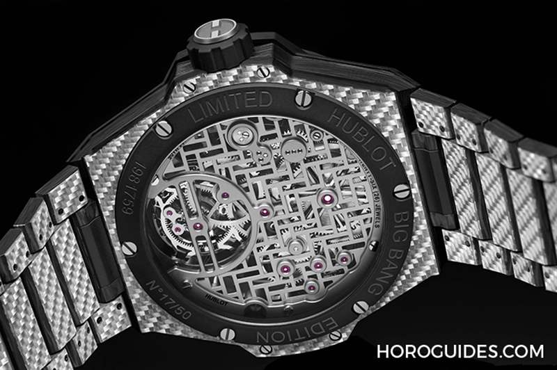 HUBLOT - HUBLOT BIG BANG陀飛輪全碳纖維鏈帶腕表材質(zhì)大師的輕量化杰作