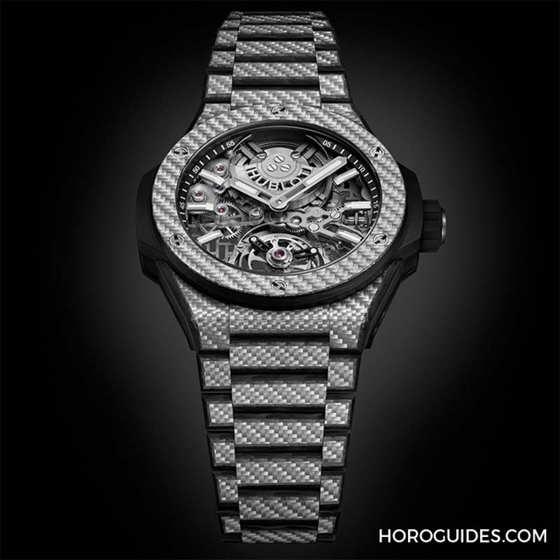 HUBLOT - HUBLOT BIG BANG陀飛輪全碳纖維鏈帶腕表材質(zhì)大師的輕量化杰作