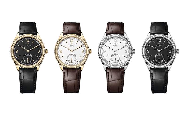 勞力士全新系列Perpetual 1908，小三針、貴金屬、7140新機(jī)芯配透明底蓋