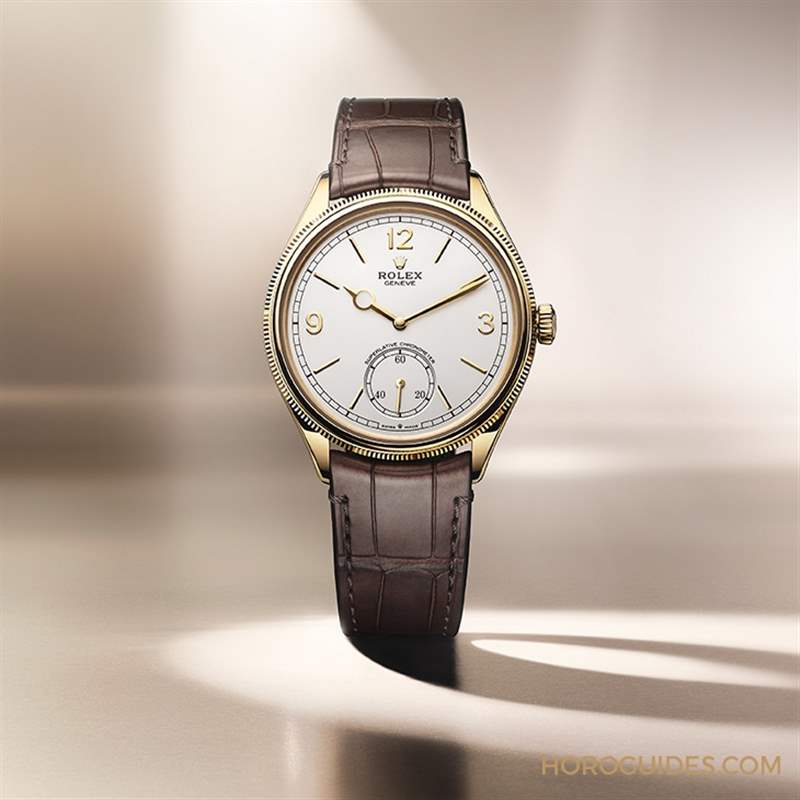 ROLEX - 勞力士全新系列Perpetual 1908，小三針、貴金屬、7140新機(jī)芯配透明底蓋