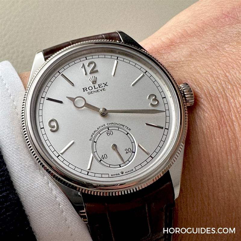 ROLEX - 勞力士全新系列Perpetual 1908，小三針、貴金屬、7140新機(jī)芯配透明底蓋