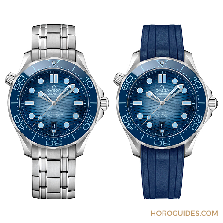 OMEGA - OMEGA海馬系列75周年，夏日藍(lán)面11員全新報(bào)到！ 色調(diào)深淺絕妙對應(yīng)防水深度
