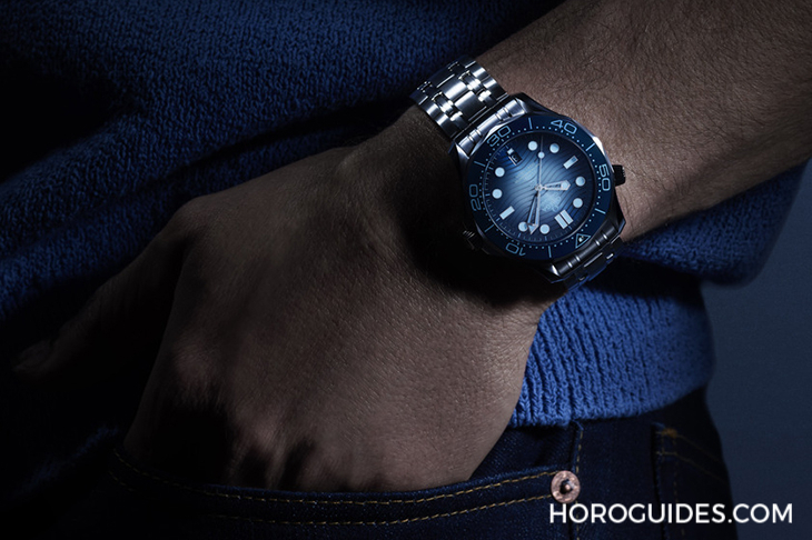 OMEGA - OMEGA海馬系列75周年，夏日藍(lán)面11員全新報(bào)到！ 色調(diào)深淺絕妙對應(yīng)防水深度