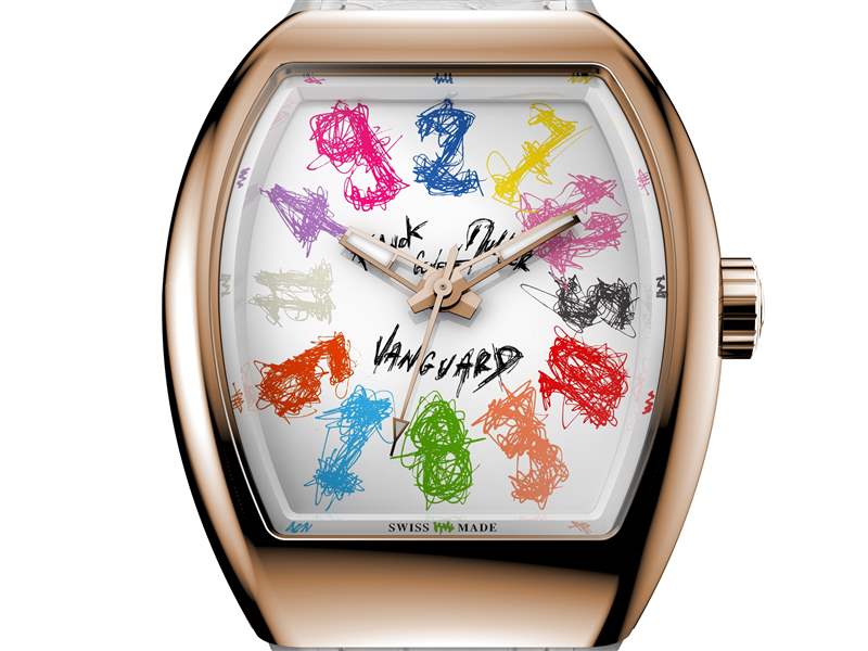 Franck Muller推出Vanguard Crazy Hours Hom Nguyen藝術(shù)家合作版限量腕表：瘋狂時(shí)標(biāo)字體