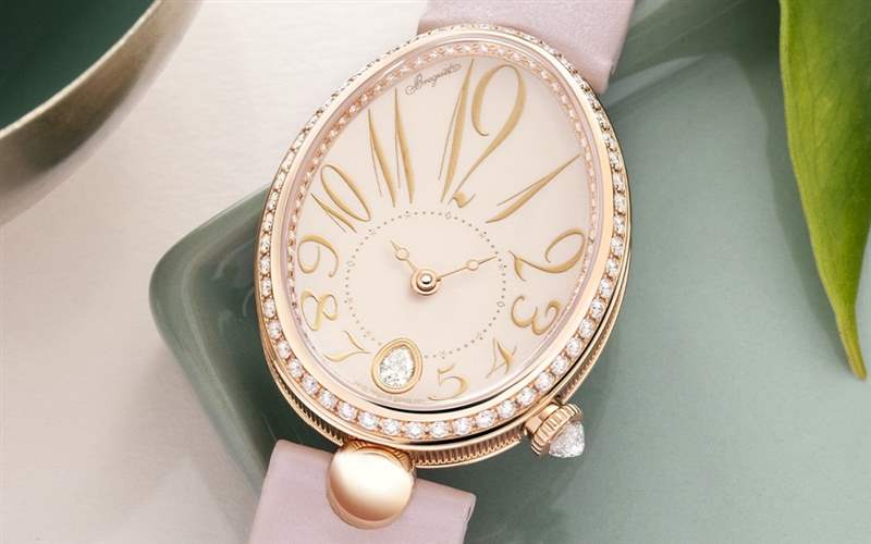 寶璣推出Reine de Naples 8918女士腕表新作：粉色大明火琺瑯表盤
