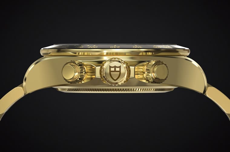 帝舵以黃金打造經(jīng)典Prince計時碼表連機芯都是嶄新自制