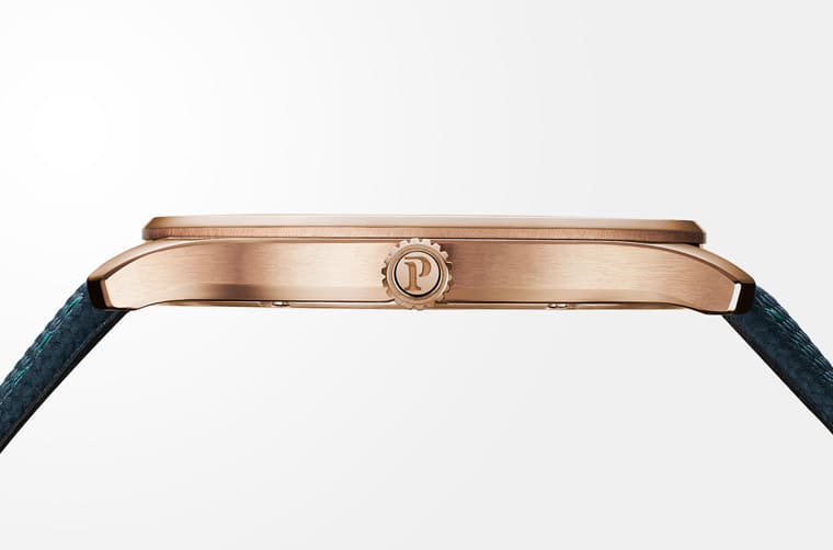 伯爵Polo鏤空表第一次呈現(xiàn)藍(lán)、綠、玫瑰金三色組合向知名藝術(shù)家致敬