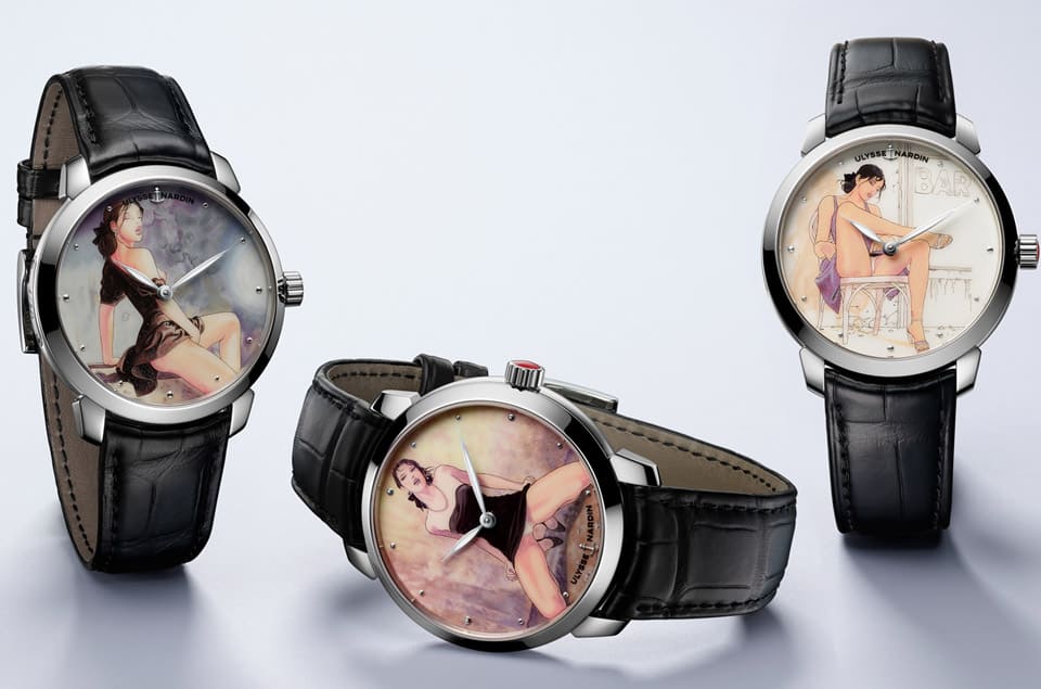 致敬經(jīng)典情色漫畫40周年里程碑雅典表打造米羅馬那哈聯(lián)名彩繪限量藝術表