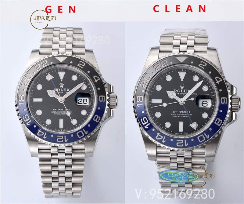 Clean廠C廠國米圈對比評測,C廠勞力士藍黑圈和正品對比差距大嗎