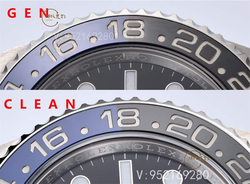 Clean廠C廠國米圈對比評測,C廠勞力士藍黑圈和正品對比差距大嗎