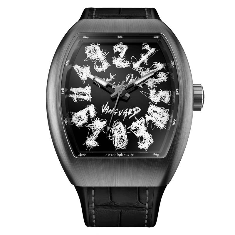 Franck Muller推出Vanguard Crazy Hours Hom Nguyen藝術(shù)家合作版限量腕表：瘋狂時(shí)標(biāo)字體