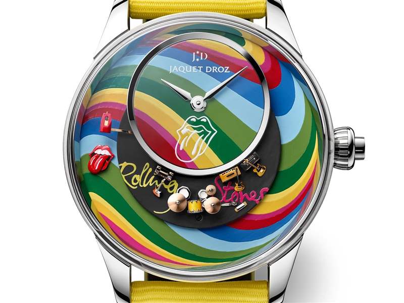Jaquet Droz推出The Rolling Stones Automaton滾石樂(lè)隊(duì)主題腕表：黑膠唱片與機(jī)巧裝置