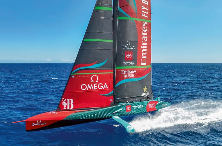 歐米茄以海馬Planet Ocean計時碼表為基礎創作最新阿聯酋航空紐西蘭ETNZ船隊聯名表