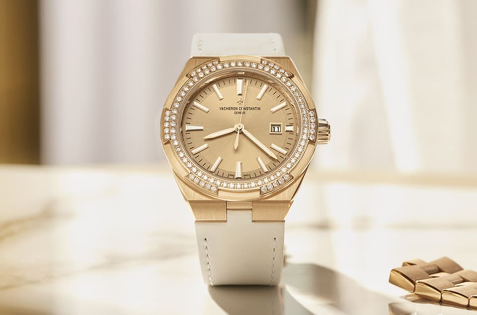 江詩丹頓中性尺寸Overseas自動表再追加粉紅金面盤款式向現代女性探險精神致敬