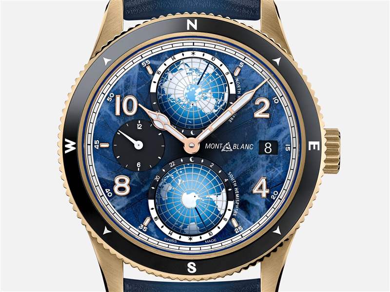 Montblanc推出1858 Geosphere 0 Oxygen Limited Edition限量版世界時腕表：無氧密封表殼