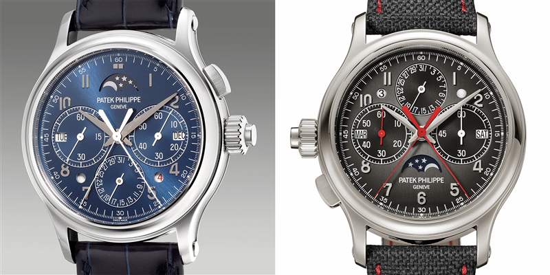 百達(dá)翡麗推出Ref. 5373P-001萬年歷雙秒追針單按鈕計(jì)時腕表：左撇子布局