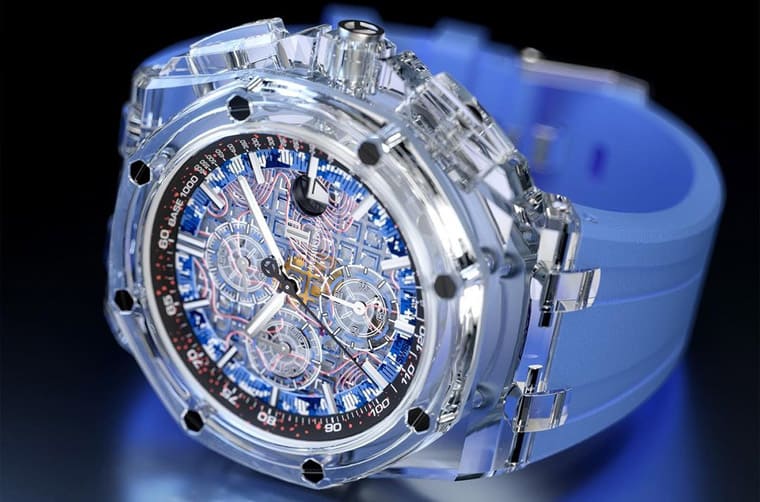 超吸睛!主打迷彩軍事風的透明皇家橡樹離岸型計時碼表