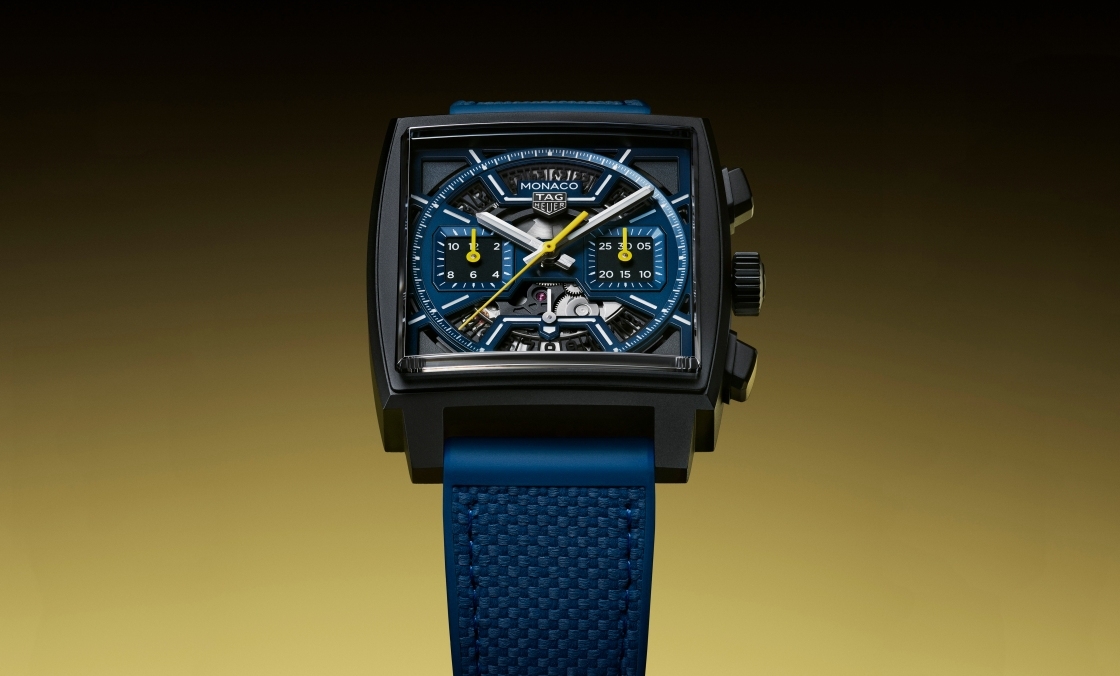 TAG HEUER - MONACO - CBL2188. FT6261 - 深藍(lán)上陣！ TAG HEUER Monaco鏤空計時碼表再添新成員