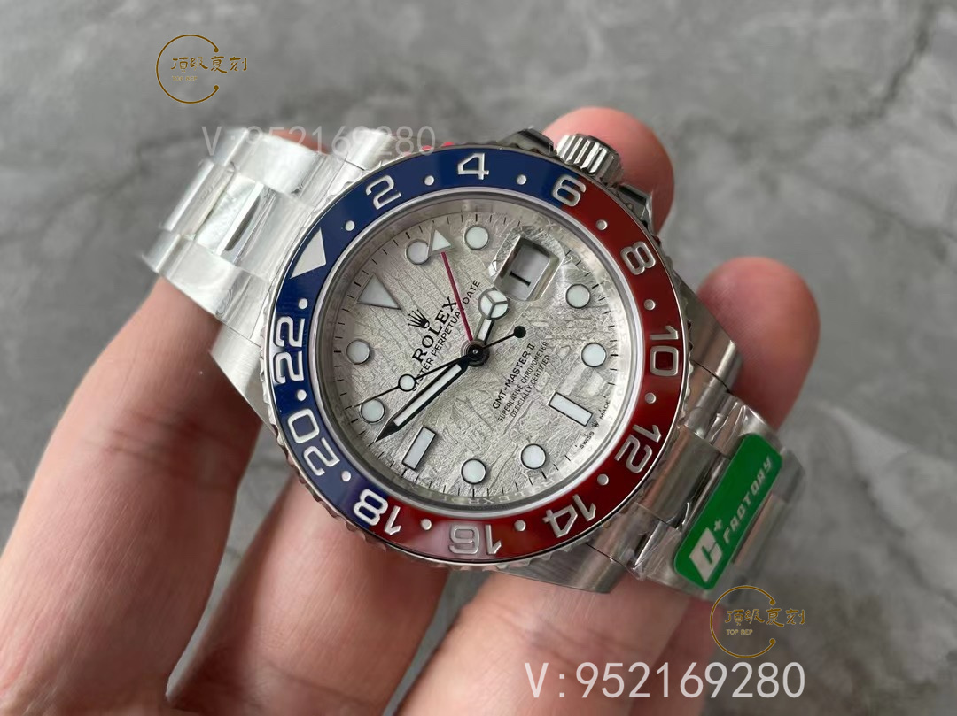 C+廠勞力士GMT格林尼治可樂圈隕石盤面做工細(xì)節(jié)怎么樣