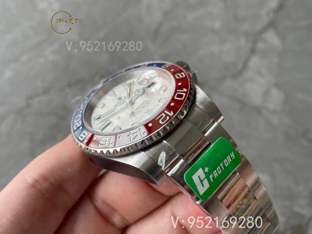 C+廠勞力士GMT格林尼治可樂圈隕石盤面做工細(xì)節(jié)怎么樣