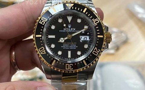 VS廠新作：勞力士單黃鬼王間金海使型系列m126603-0001復刻表深度評測