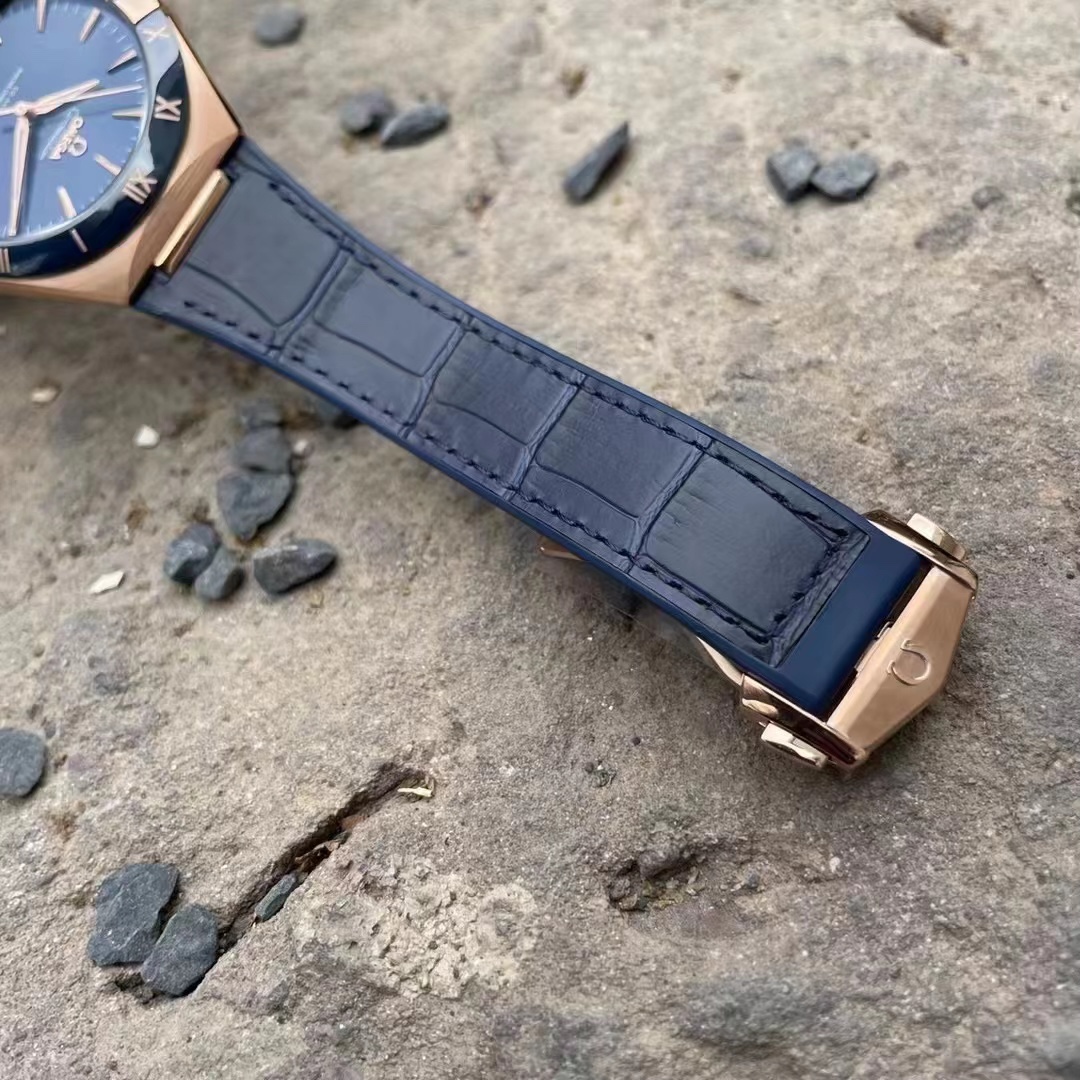 SBF廠VS廠歐米茄星座系列41毫米間玫瑰金藍盤細節(jié)怎么樣