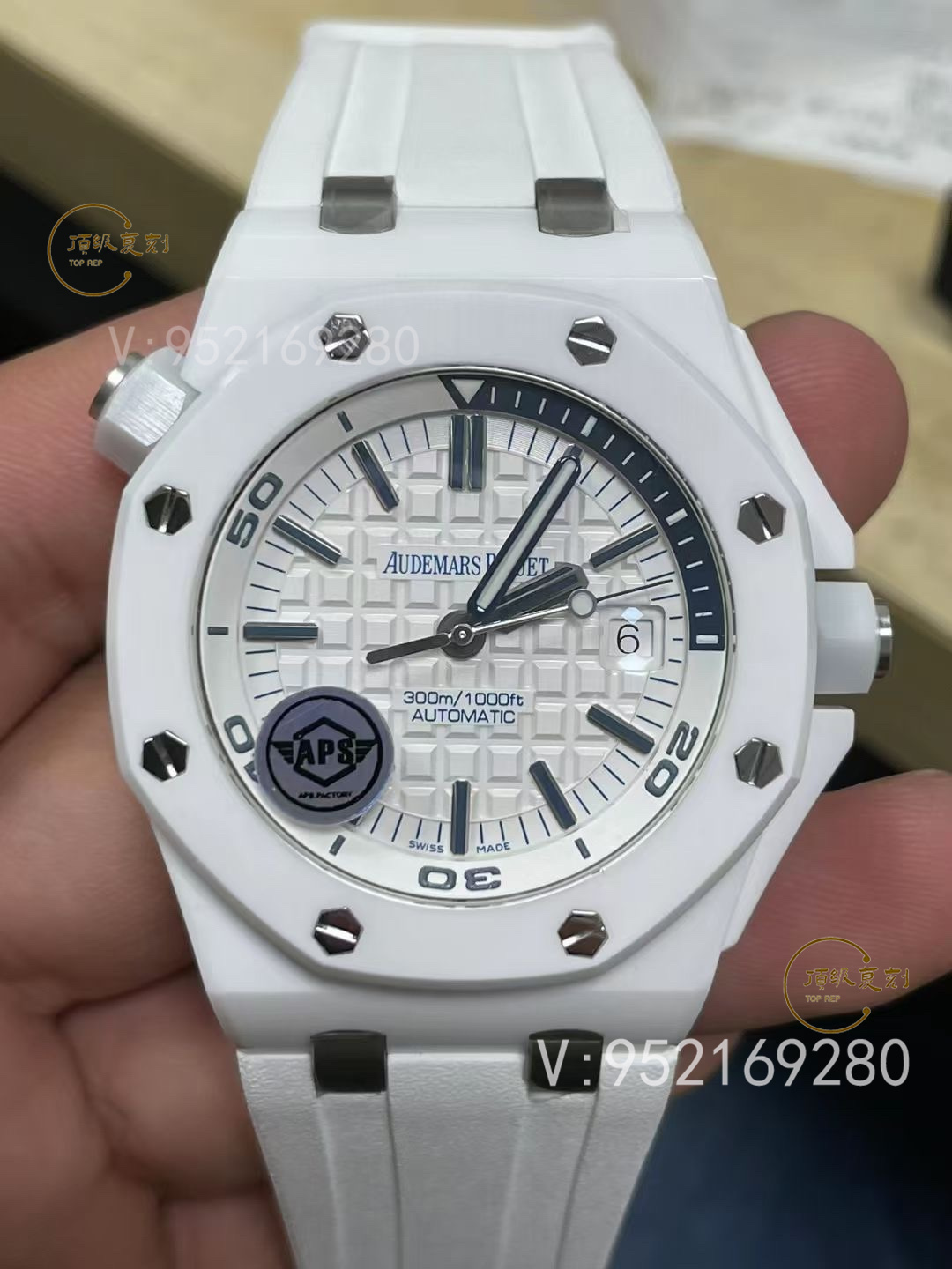 APS廠力作：愛彼皇家橡樹離岸型15707CB白陶瓷腕表深度評測