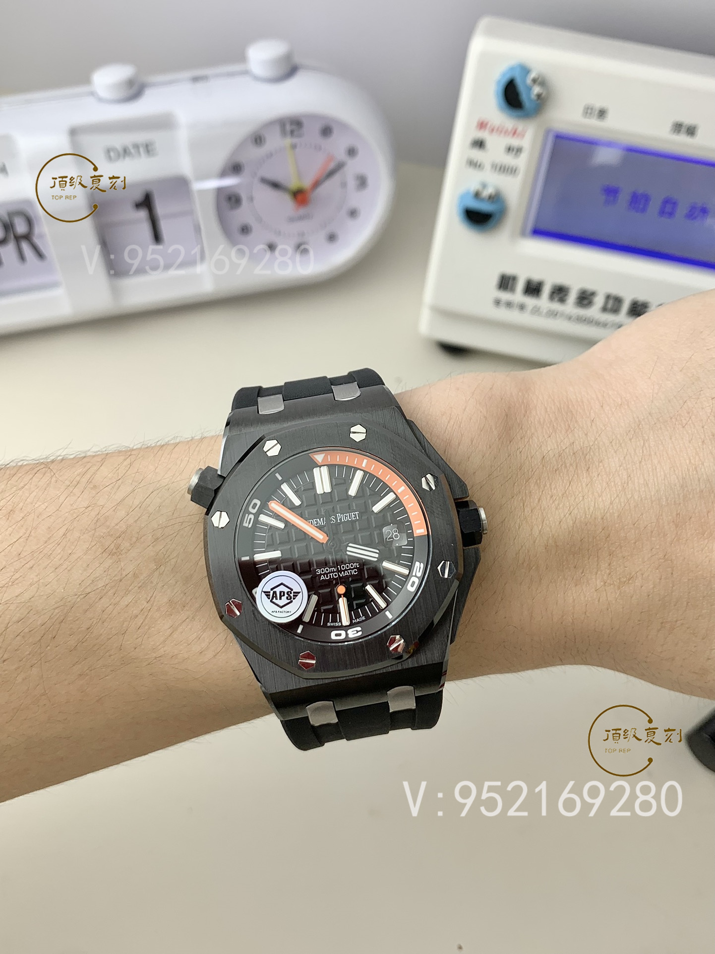 APS廠巔峰之作：愛彼皇家橡樹離岸型系列15707CE黑陶瓷腕表評(píng)測(cè)