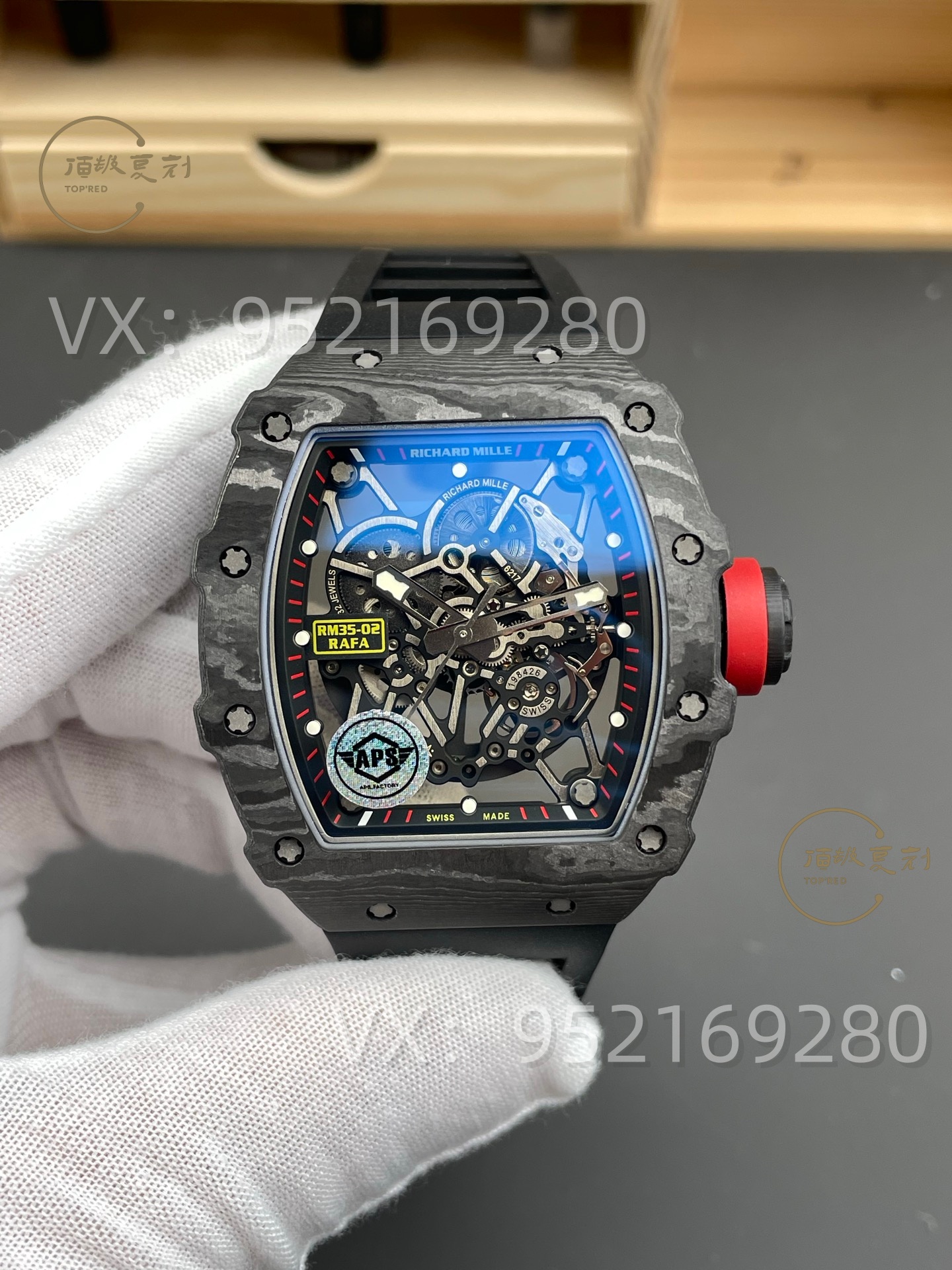 APS廠理查德米爾RM35-02新品搭載丹東IMAL1一體機(jī)芯做工怎么樣